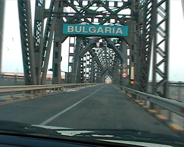 Grenze Rumänien nach Bulgarien in Giurgiu